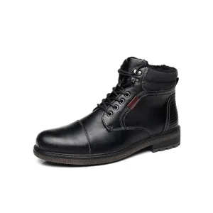  West Louis Men Anti-Slip Warm Leather Winter Boots