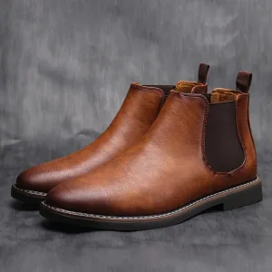 West Louis Men British Style Ankle Chelsea Boots 