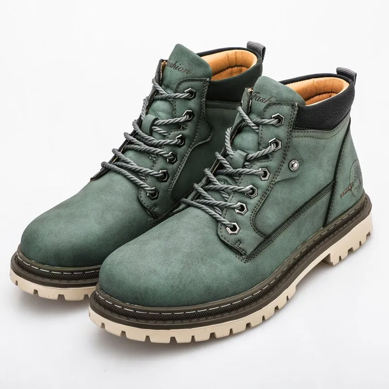 West Louis Warm Fur Snow Outdoor Leather Boots