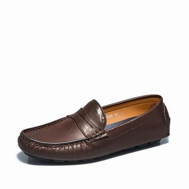 West Louis Autumn Casual Leather Moccasins Suede Slip On Loafers