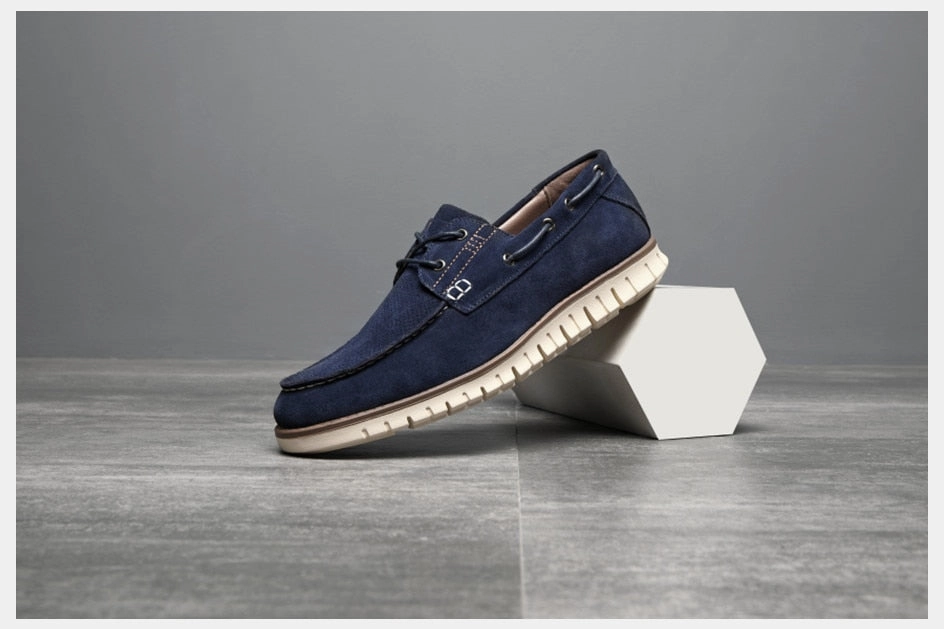 Loafers Low West Louis Autumn Cow Suede Office Style Loafers