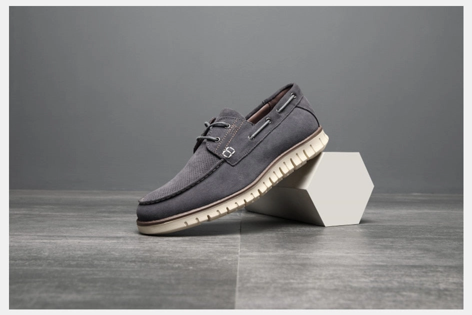 Loafers Heeled West Louis Autumn Cow Suede Office Style Loafers