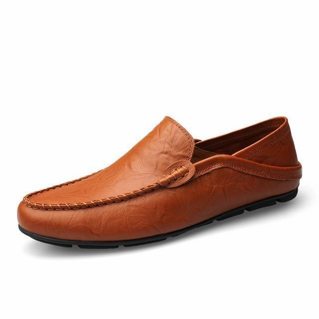 West Louis Autumn Leather Flats Moccasins