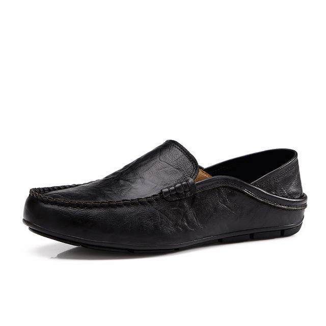 West Louis Autumn Leather Flats Moccasins