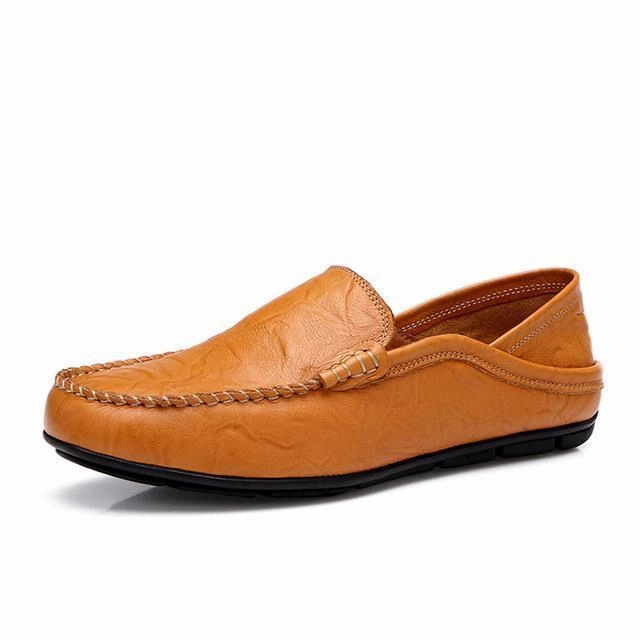 West Louis Autumn Leather Flats Moccasins