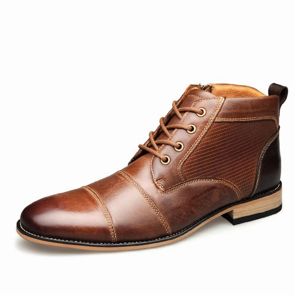 West Louis Brand Ankle Boots With Laces