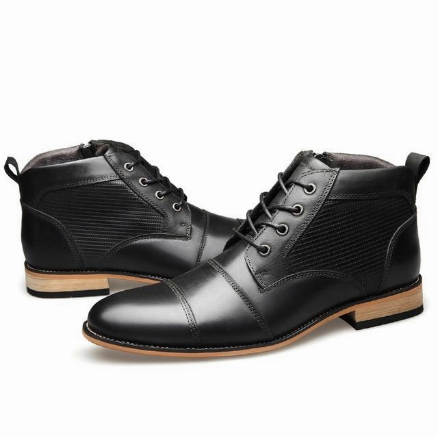 West Louis Brand Ankle Boots With Laces