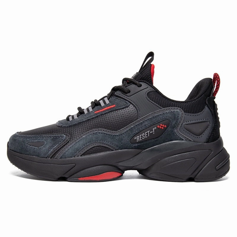 West Louis Brand Wear-Resistant Running Sneakers White Leather Slip On Sneakers