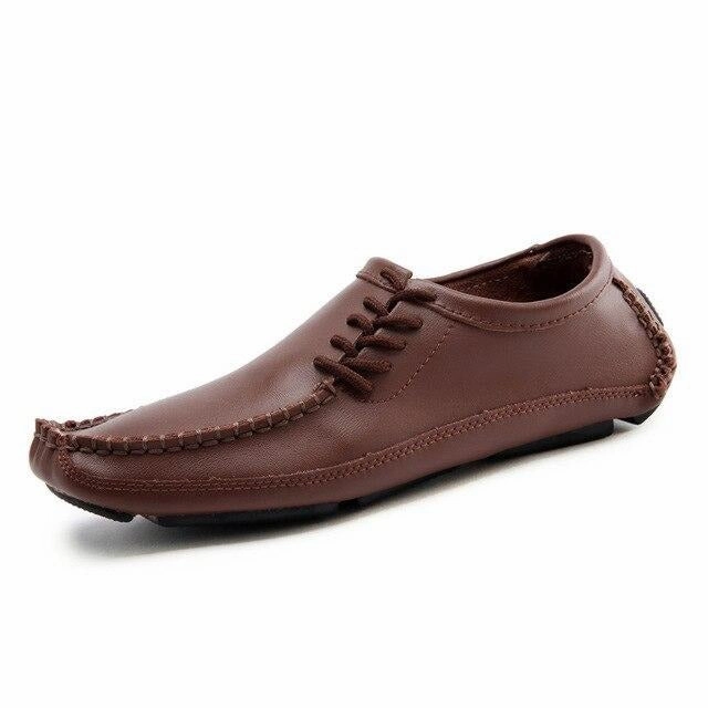 Ruched Loafers In Leather West Louis Breathable Lightweight Leather Mocassin