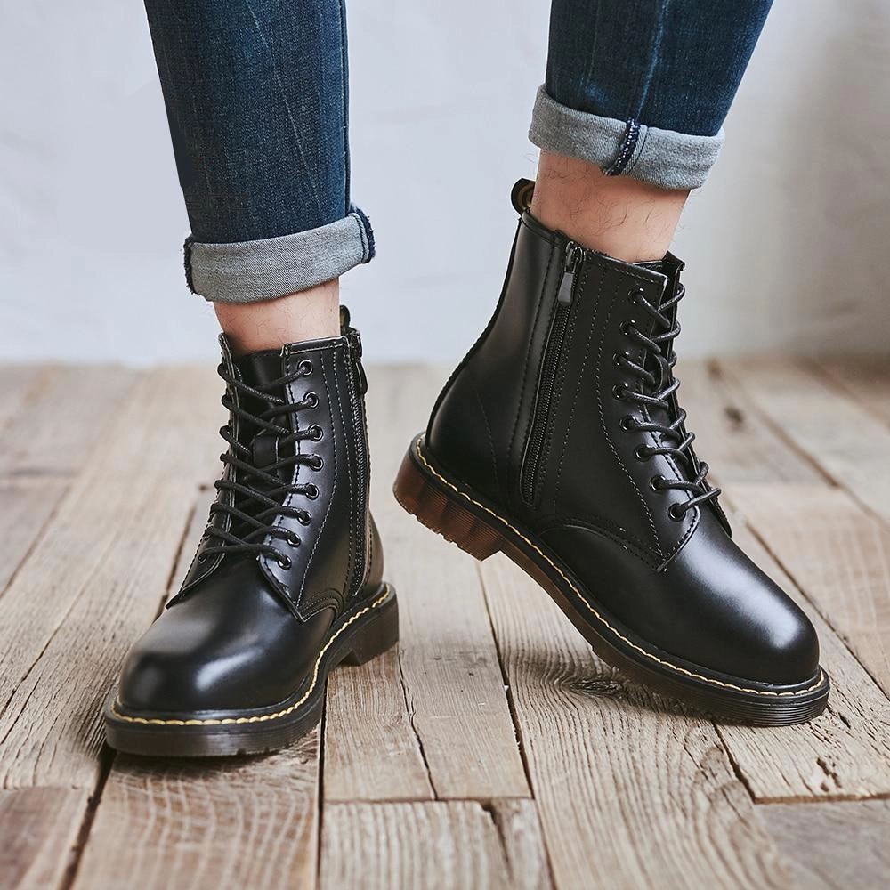 West Louis Casual Basic Zipper Boots
