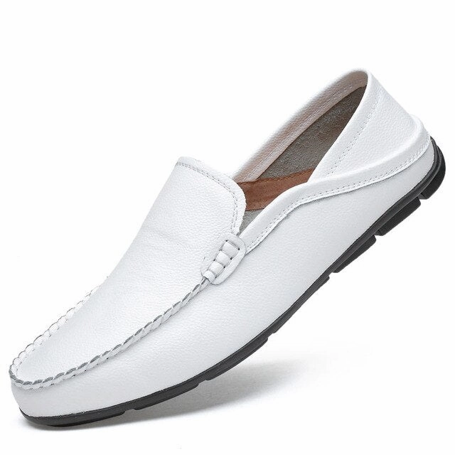 West Louis Casual Fashion Summer Leather Loafers Loafers British