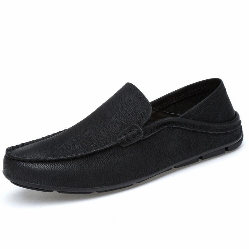 West Louis Casual Fashion Summer Leather Loafers Chunky Loafers With Jeans
