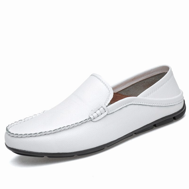 West Louis Casual Fashion Summer Leather Loafers Loafers Wedge Heel