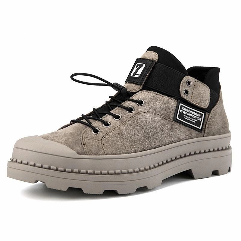 West Louis Design Ankle Suede Leather Boots 