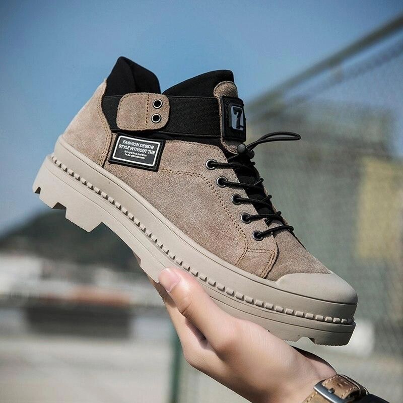 West Louis Design Ankle Suede Leather Boots