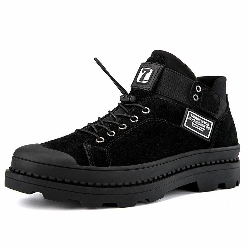 West Louis Design Ankle Suede Leather Boots