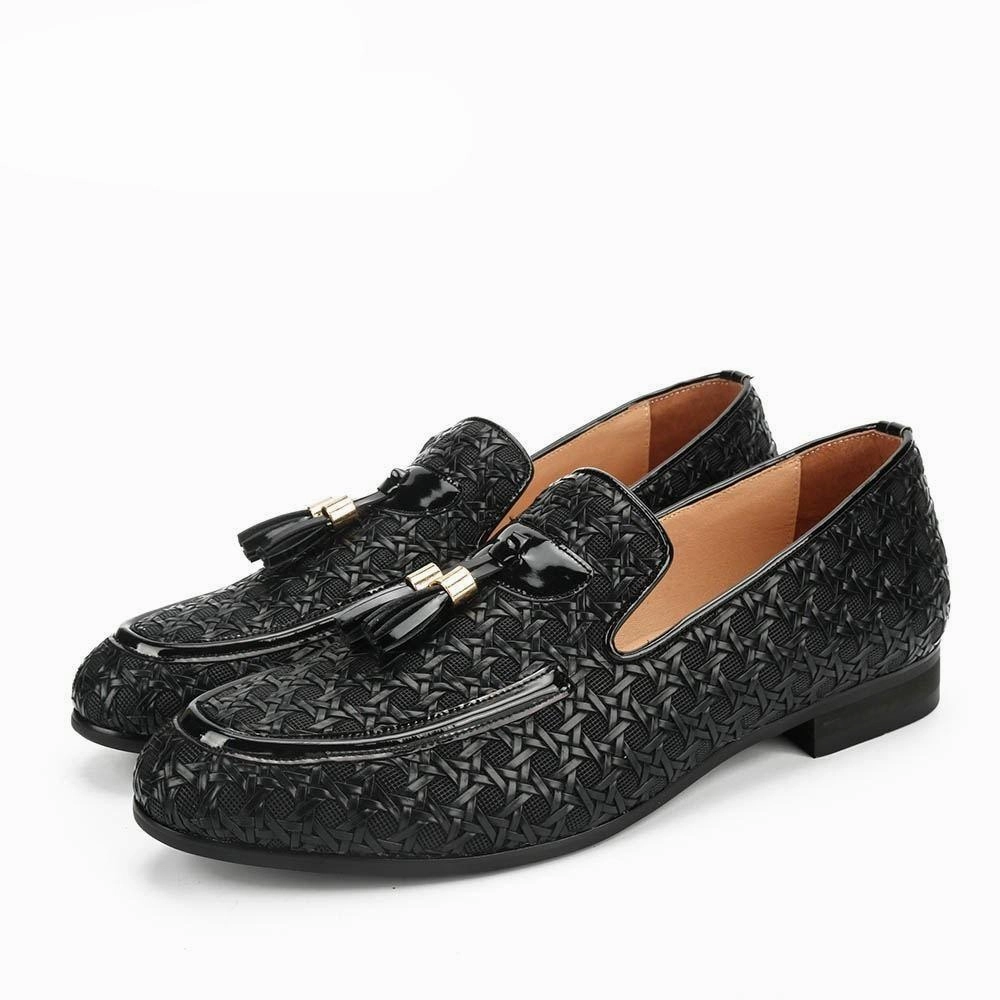 West Louis Elegant Braid Leather Loafers