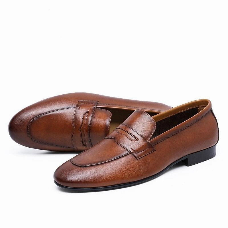 West Louis Genuine Leather Fashion Leader Loafers Loafers With Suit