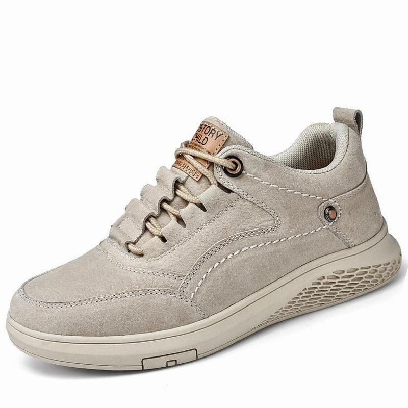 West Louis Genuine Leather Suede Sneakers Lace Sneakers