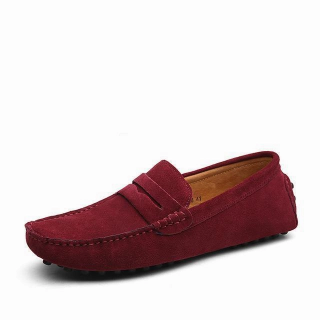 West Louis Loafers Moccasins Slip On Men Flats