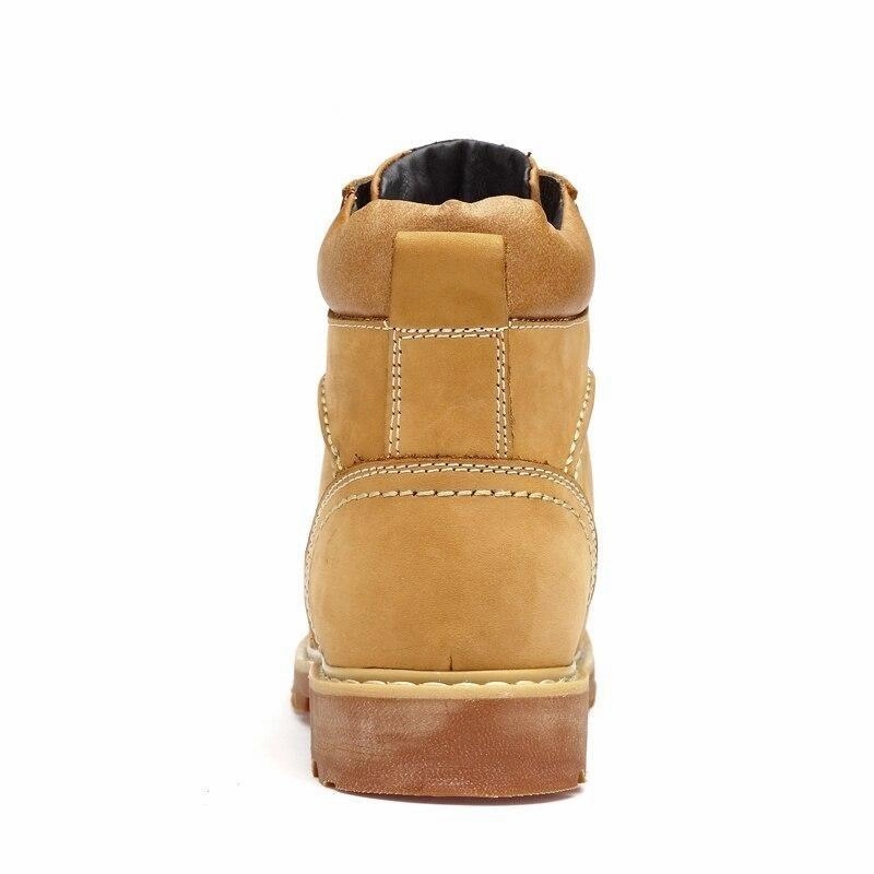 West Louis Warm Genuine Leather Winter Ankle Boots