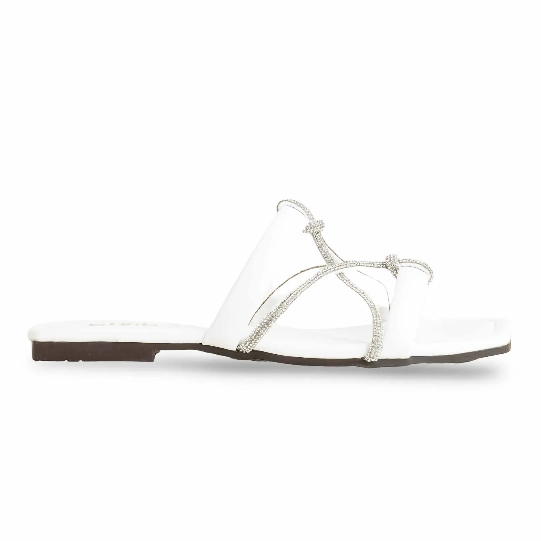 White Casual Women Slipper CL2024 Best Place To Sell Basketball Shoes