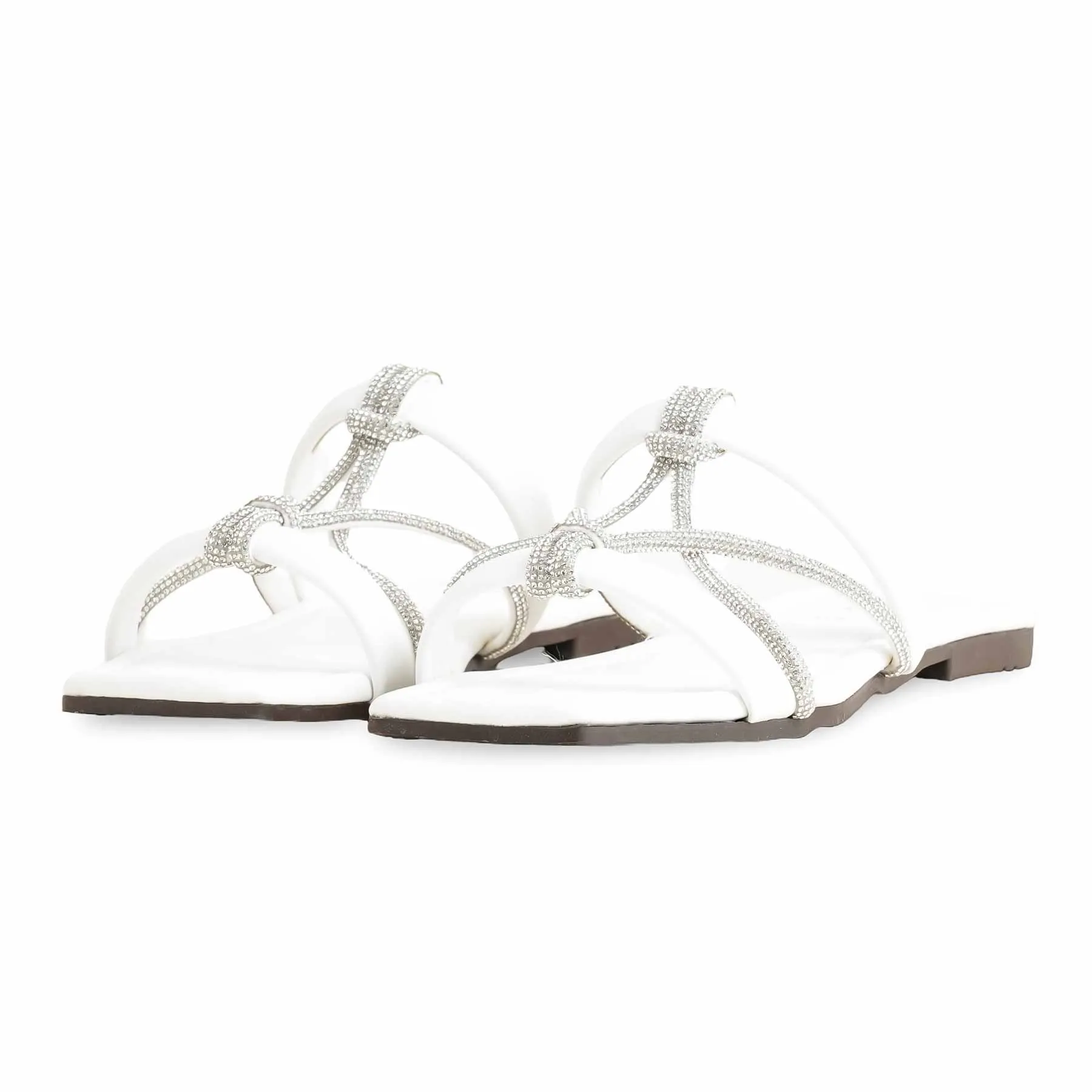 White Casual Women Slipper CL2024 Nba Basketball Shoes