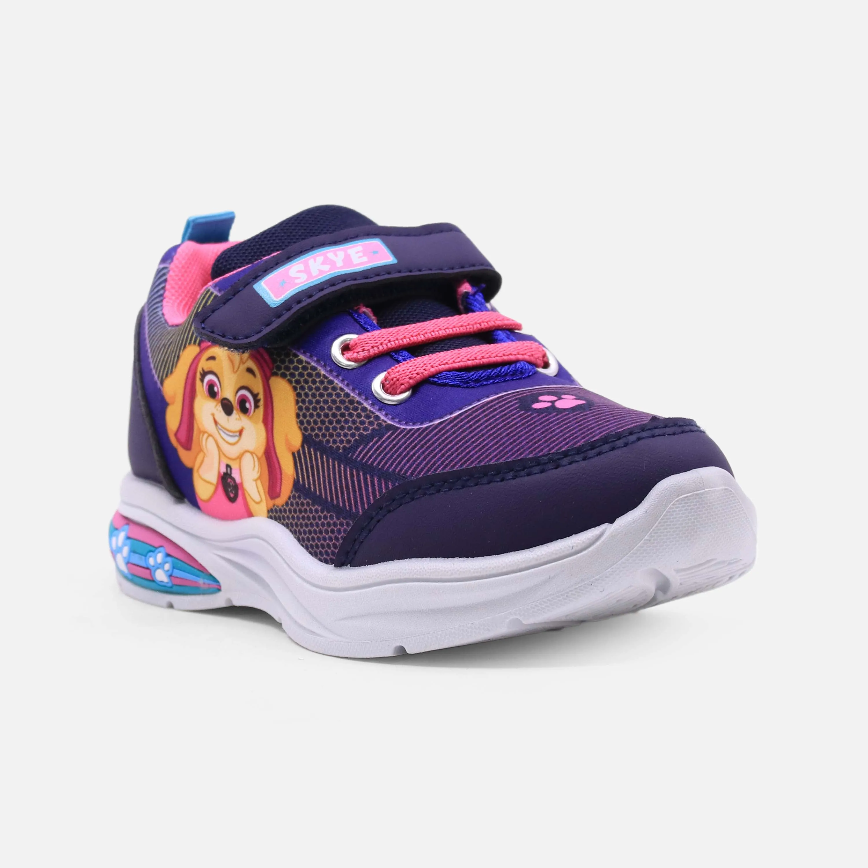 GIRLS SPORTS VELCRO SHOES Neutral Vs Stability Running Shoes