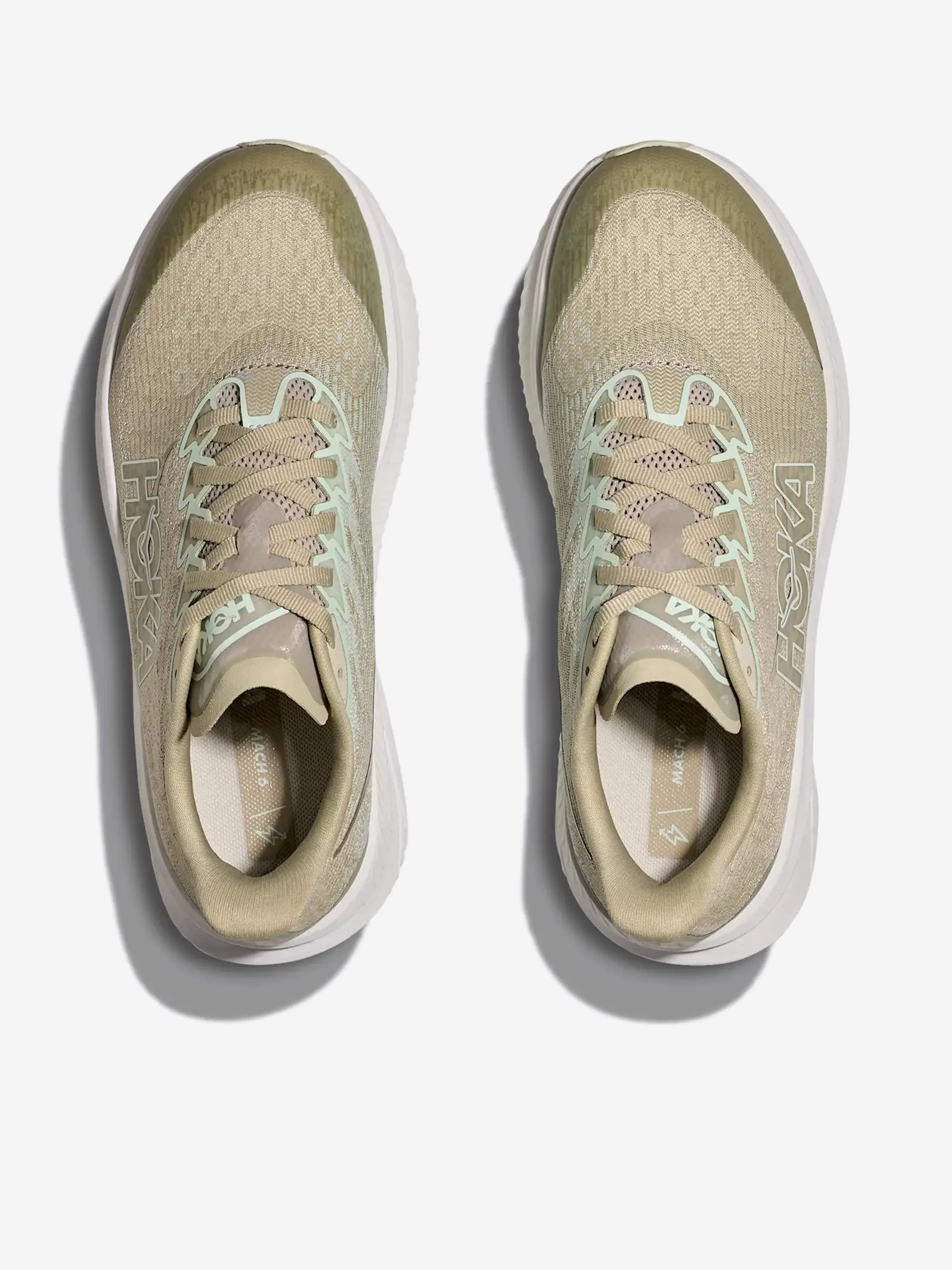 Customized Running Shoes Kids Mach 6 Trainers in Beige