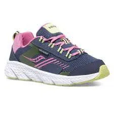 Wind Shield Navy/Green/Pink M (Size 1Y-5Y) Top Rated Running Shoe