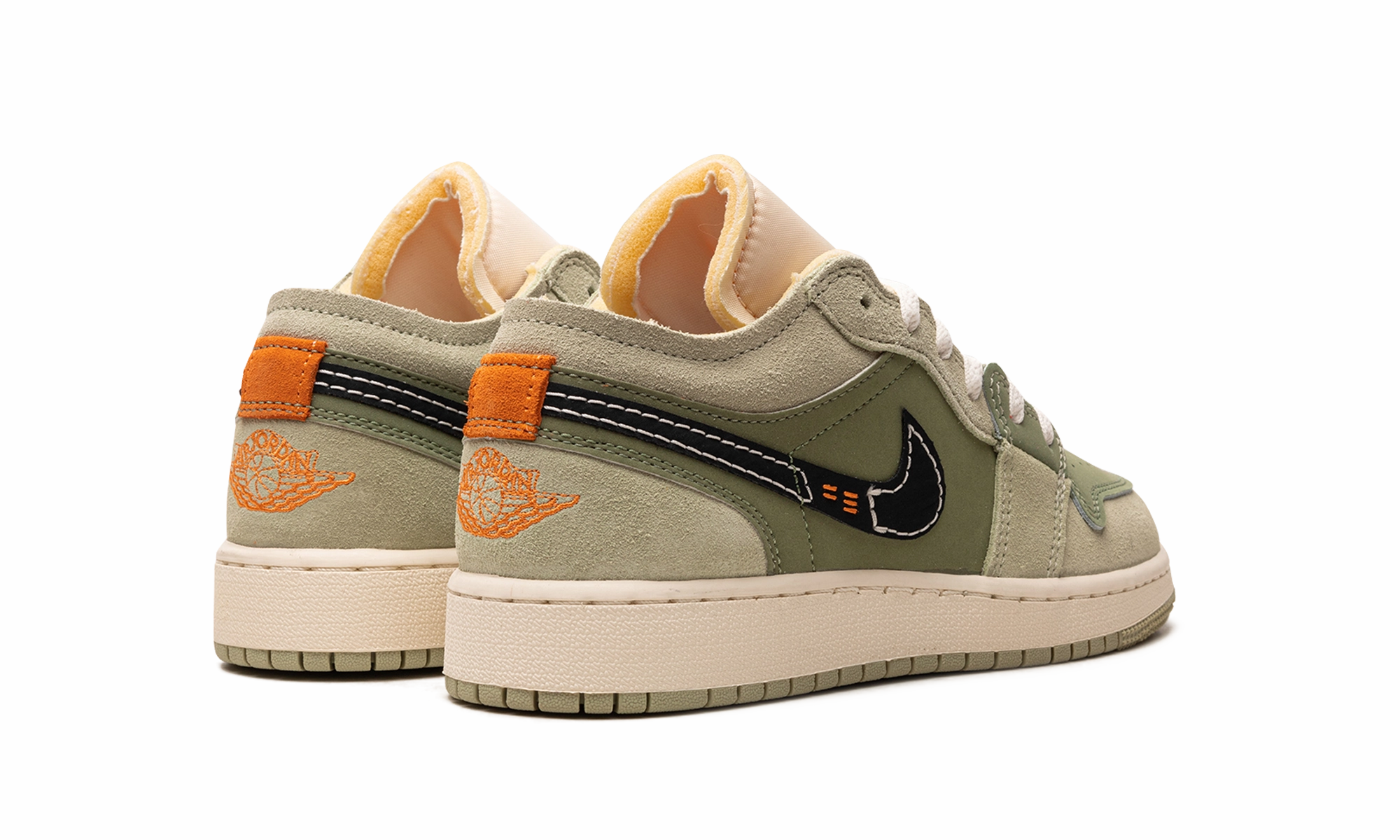 Air Jordan 1 Low Craft SE GS "Light Olive" Basketball Shoes Luka Doncic