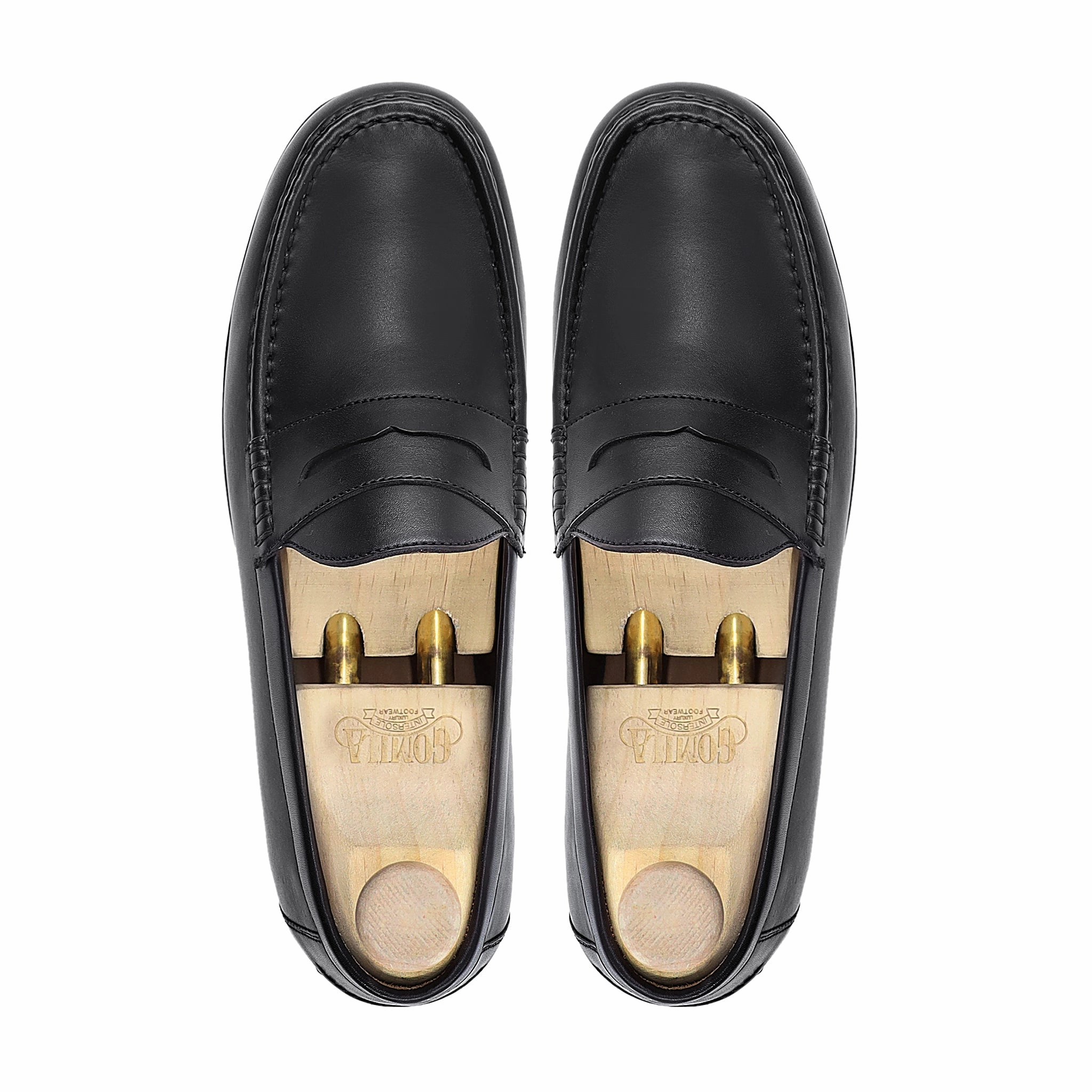 Phat Farm Loafers Wokasu - Men's Black Calf Leather Loafer