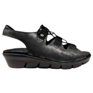 Sandals Comfortable For Walking Wolky Dalim Black Amalia Nubuck Sandal (Women's)