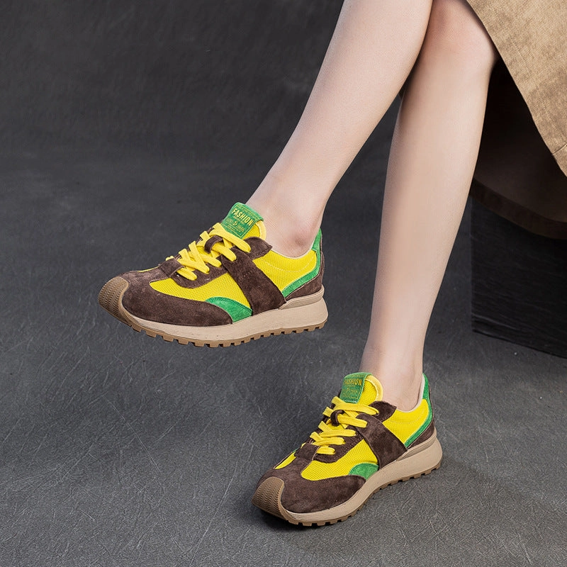 Women Color Matching Patchwork Casual Training Sneakers