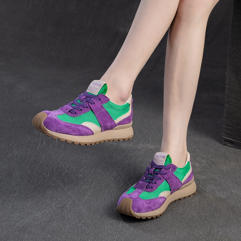 Women Color Matching Patchwork Casual Training Sneakers