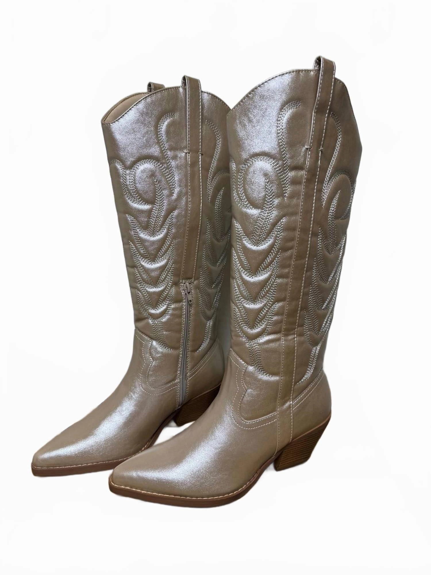 Guys In Boots Women's Dixie Platino Boots In Gold