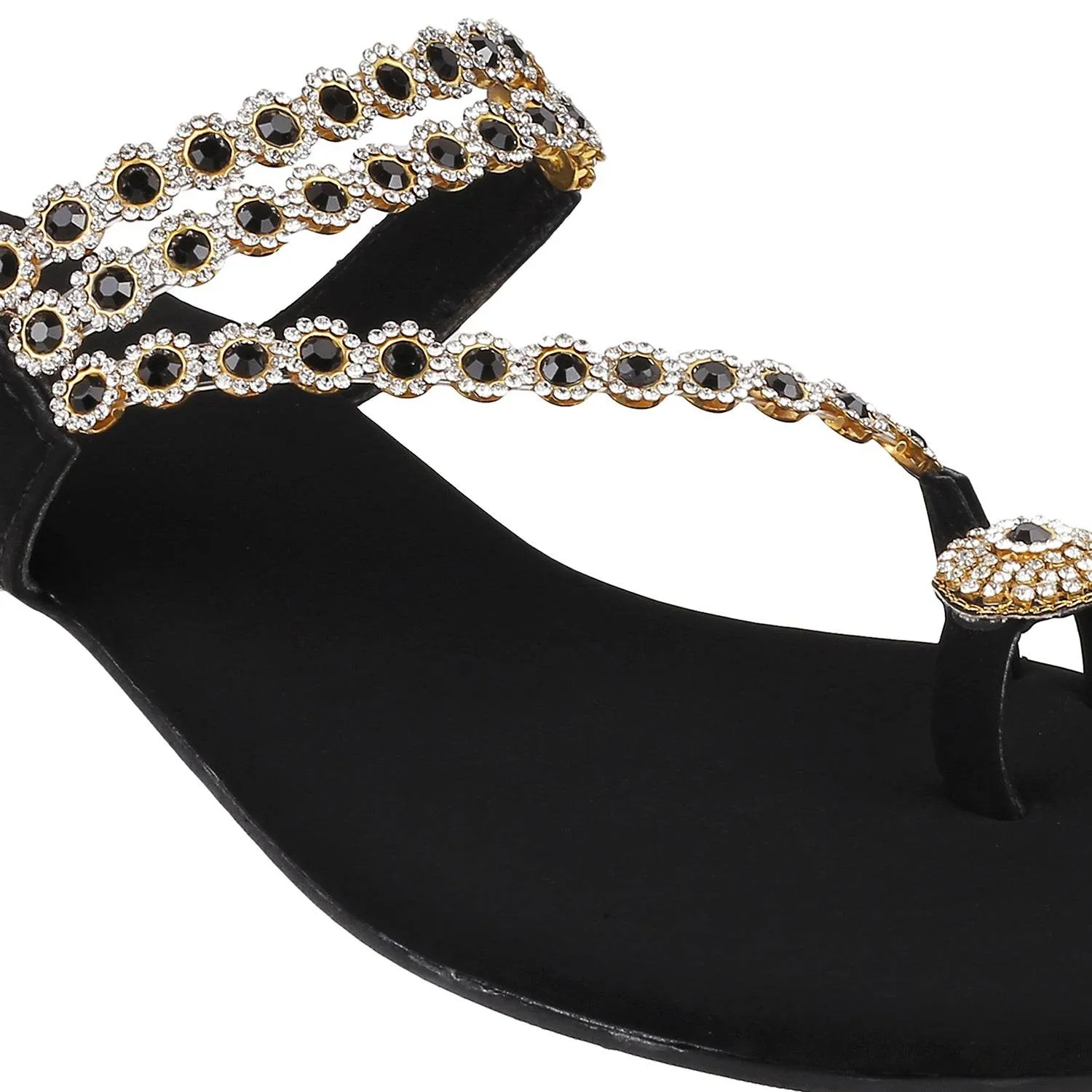 Women's Embellished Toe-Ring Sandals (1365)