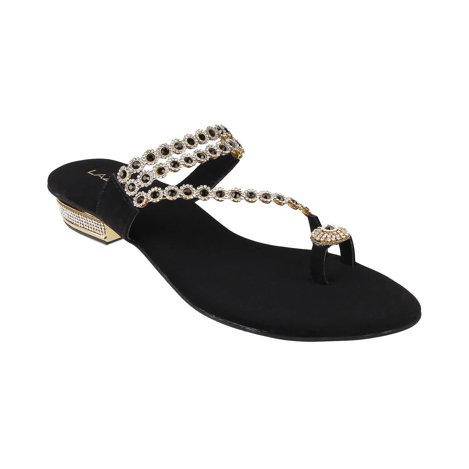 Women's Embellished Toe-Ring Sandals (1365) Clear Sandals