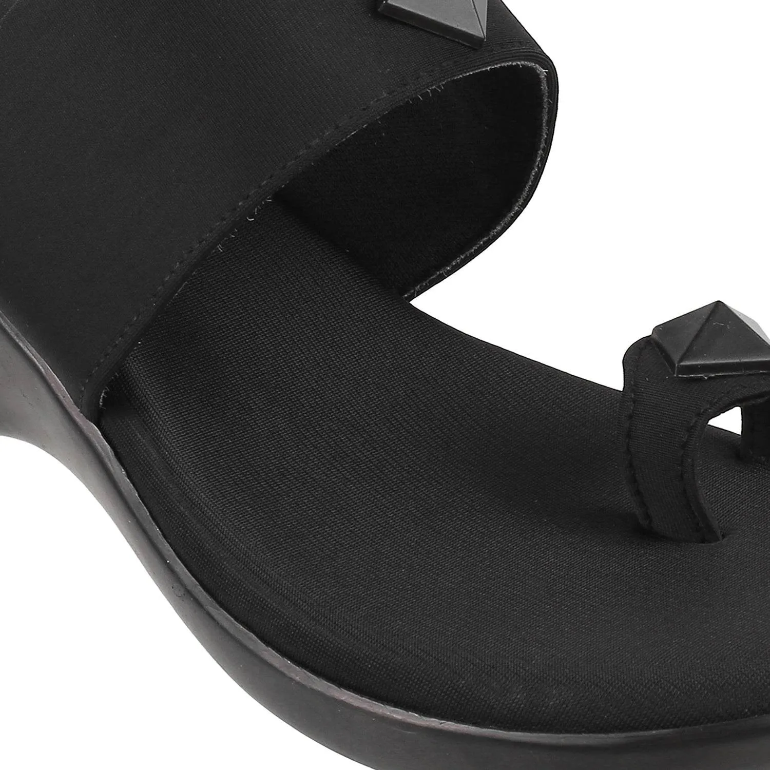 Women's Studded Wedge Toe-Ring Sandals (1366) Slingback High Heel Sandals