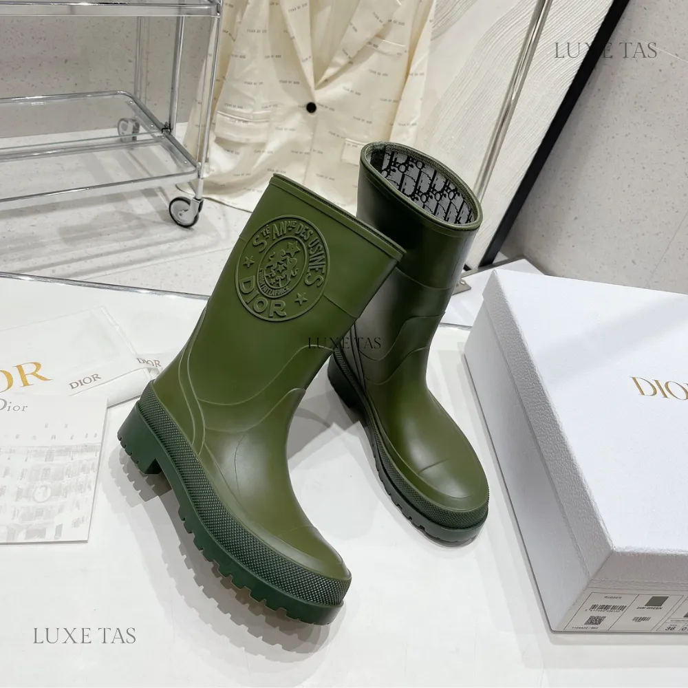 Khaki DRunion Rain Boot Designer Boots & Ankle Boots for Women Roper Cowboy Boots
