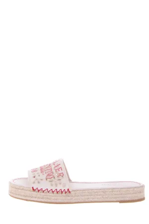 Valentino Garavani Beige Sandals SZ 9 Hoff Sandals