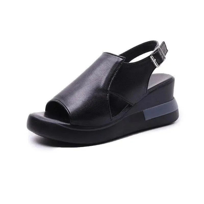 Sandals Slip On Platform Wedge Sandals Shoes