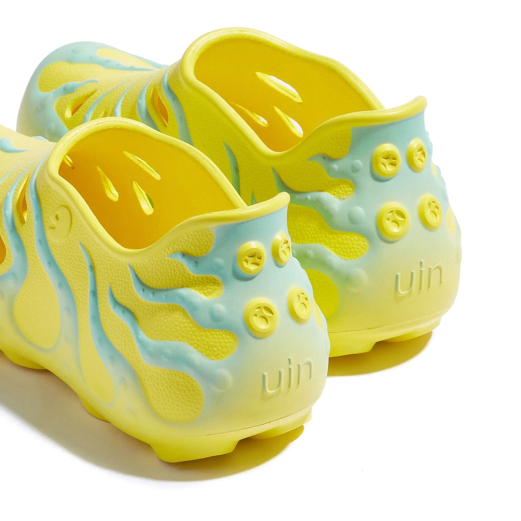 Ten Little Sandals Yellow & Glass Blue Octopus II Women