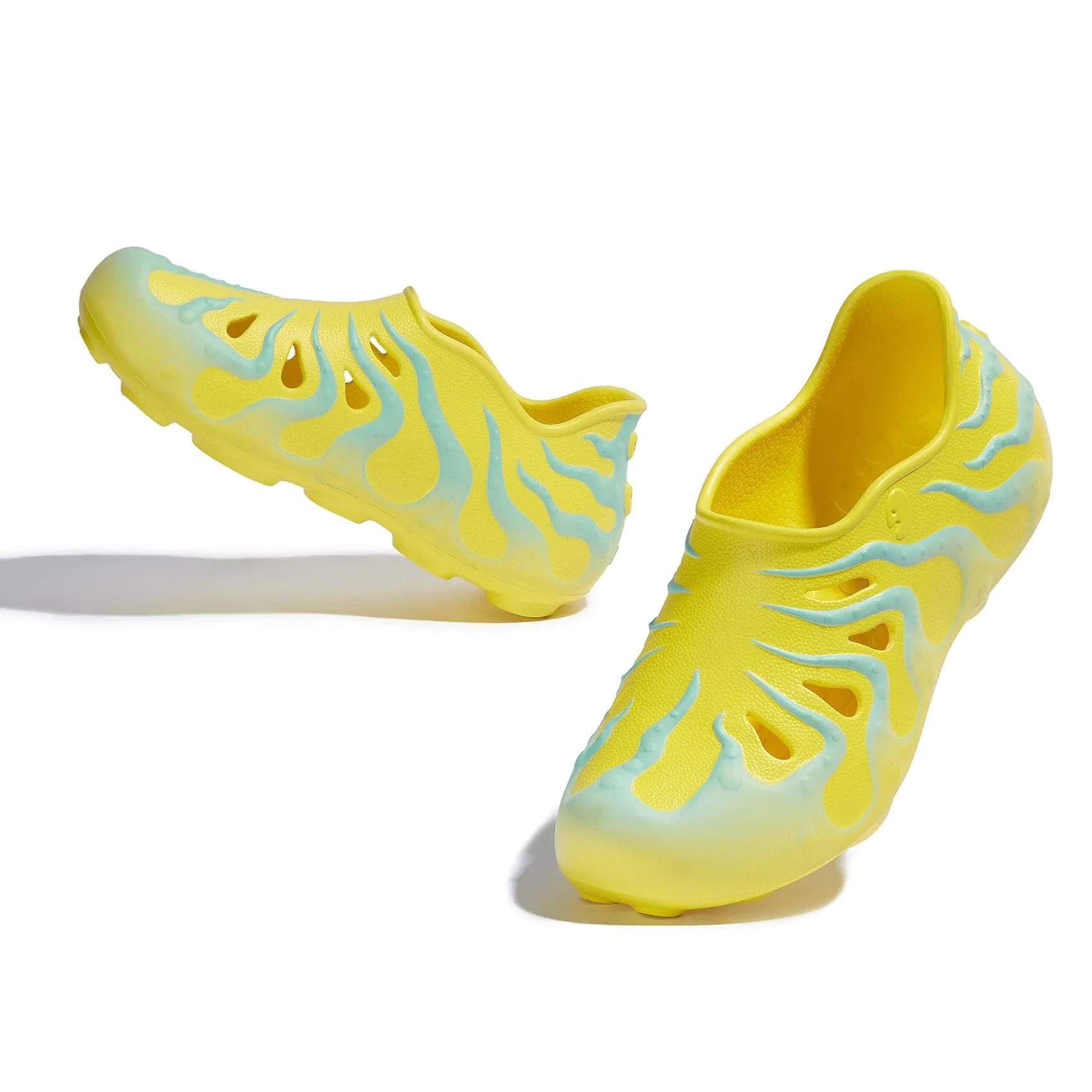 Yellow & Glass Blue Octopus II Women Sandals Jamaica Ochi