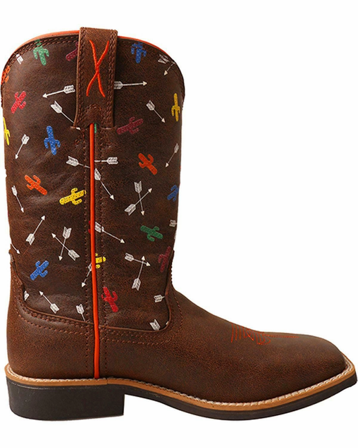 Youth Children's Twisted X Cactus Cowboy Boots YTH0011 Boot Lace Up Boots