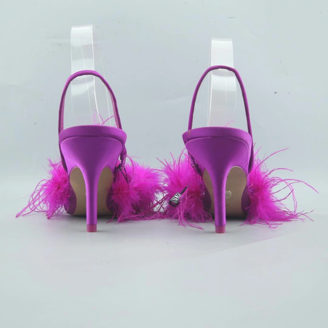 ZARA. ZAPATO TACO Plastic High Heel Shoes