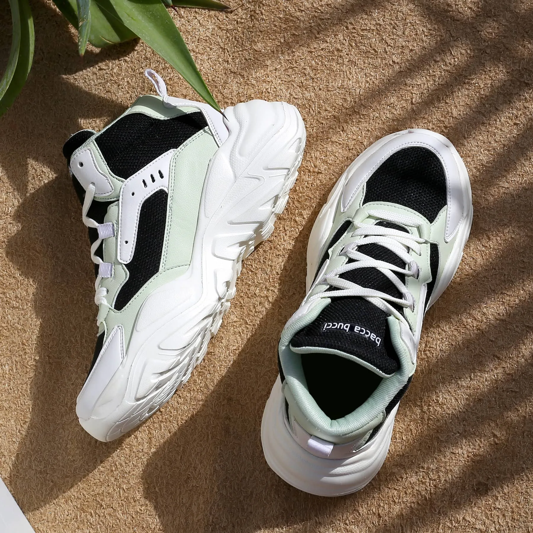 Bacca Bucci NYRA Mid-top Platform Fashion Sneakers For Women | StreetWear Chunky Sneakers Types Of Sneakers