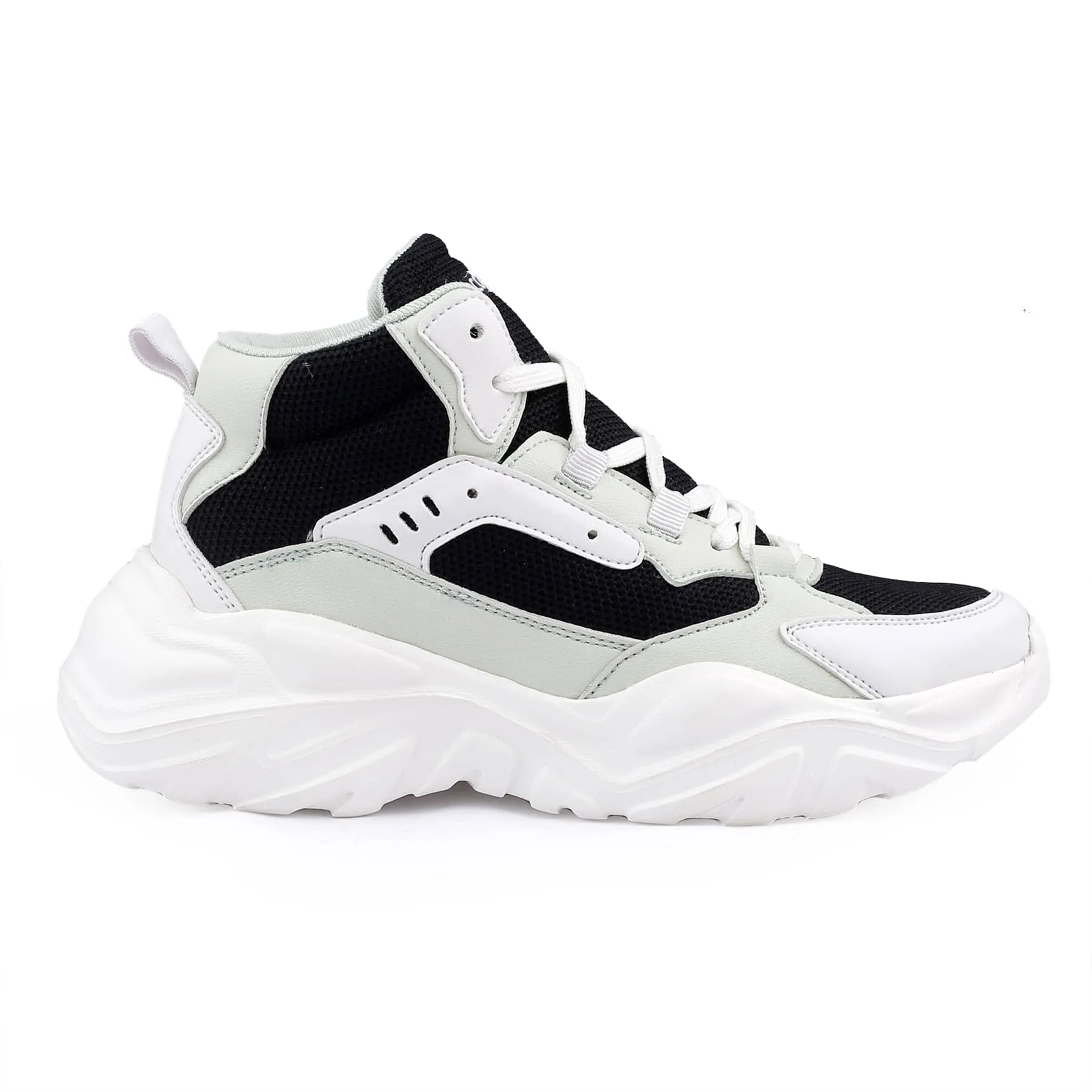 Bacca Bucci NYRA Mid-top Platform Fashion Sneakers For Women | StreetWear Chunky Sneakers Waterproof Winter Sneakers