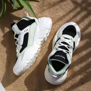 Bacca Bucci NYRA Mid-top Platform Fashion Sneakers For Women | StreetWear Chunky Sneakers Dc Skateboard Sneakers