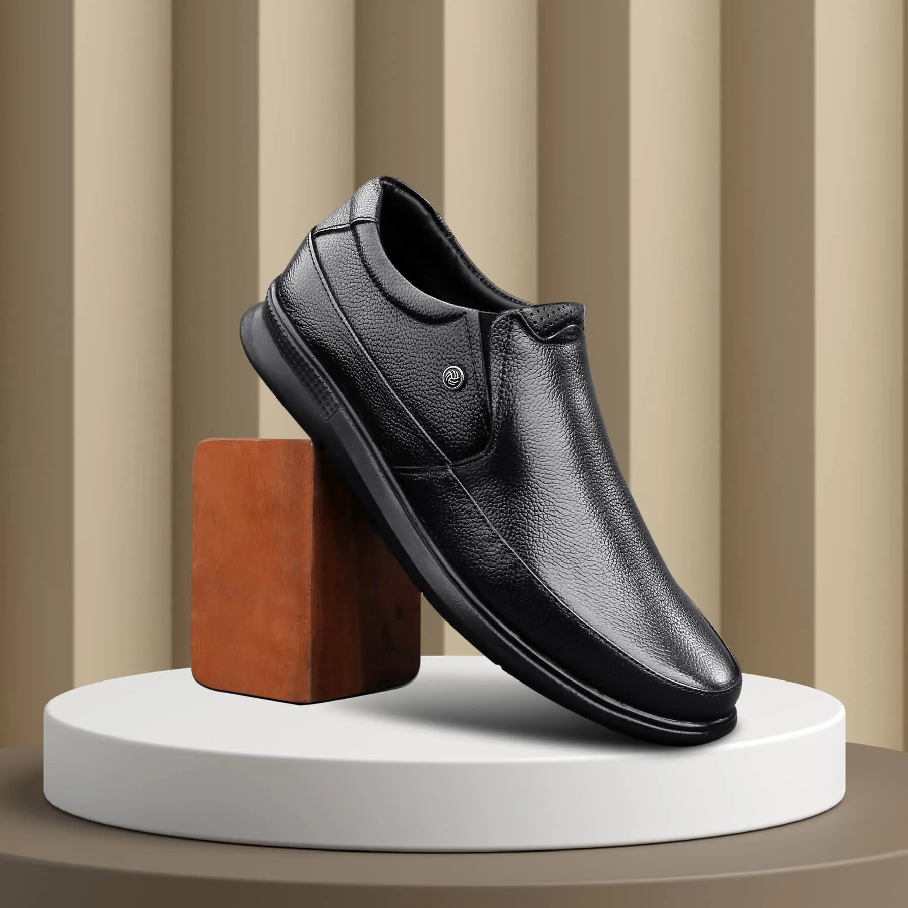 Bacca Bucci Leather Office Slip-ons Formal Shoes | UK- 06 to 14 Atom Slip On
